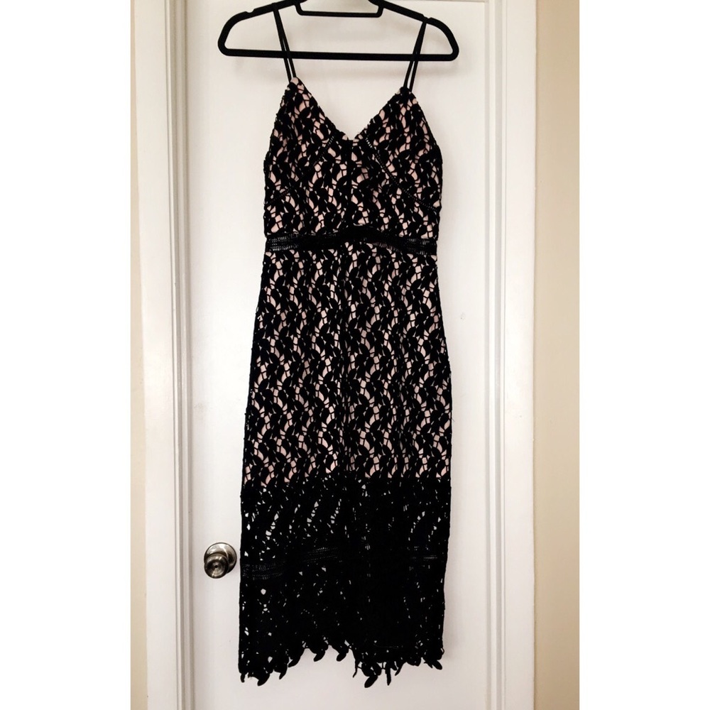SOLD Black lace dress